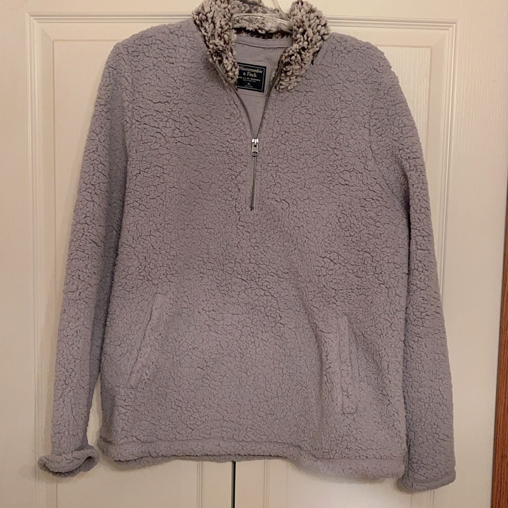 Abercrombie and fitch Sherpa quarter zip
